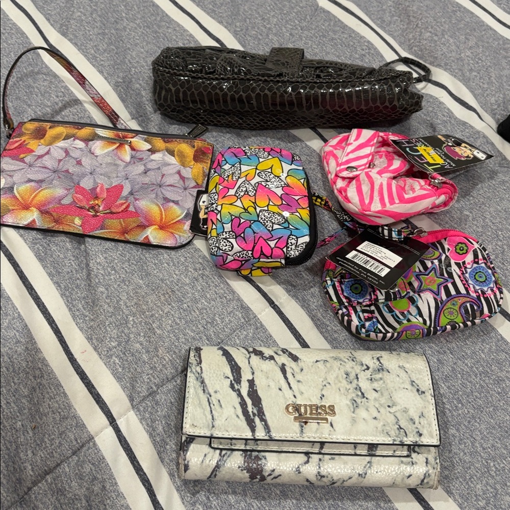 Guess, Aldo, mix wallet new and used